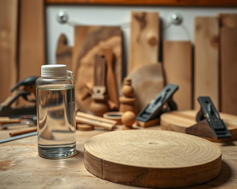 Epoxidharz Materialien für Holzlampe