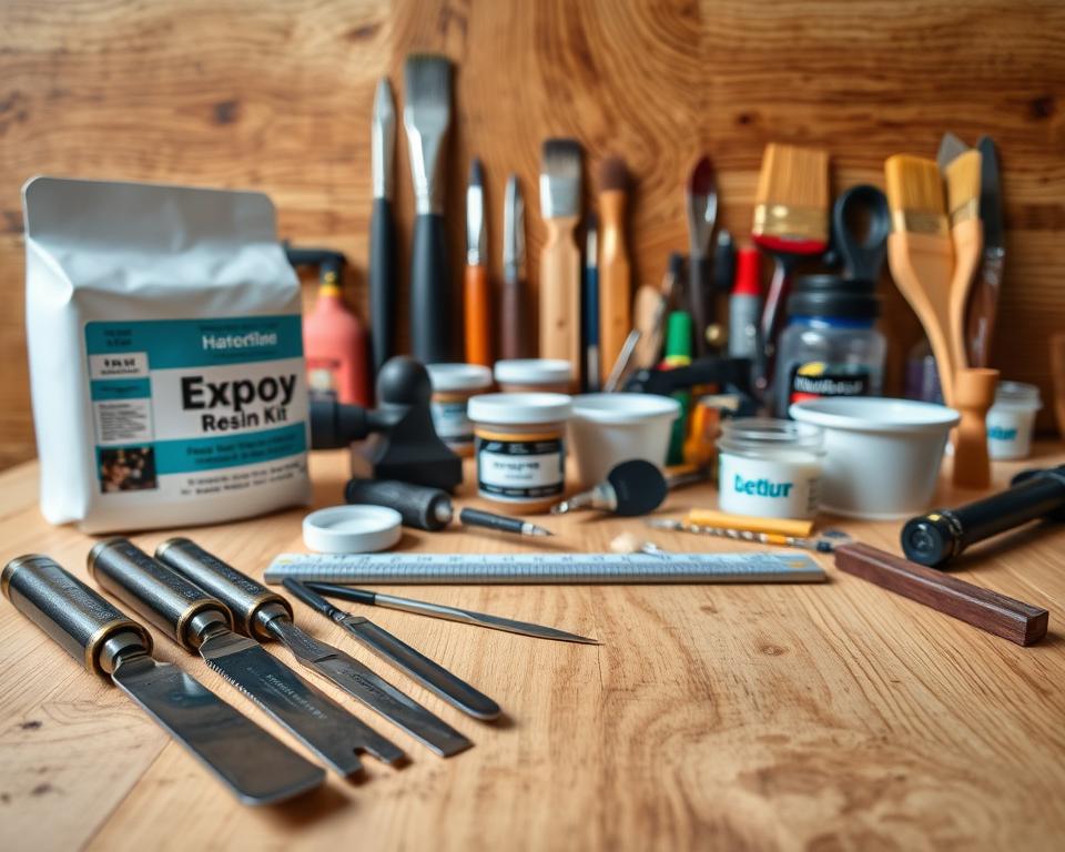 Epoxidharz Werkzeuge für Baumscheibentisch