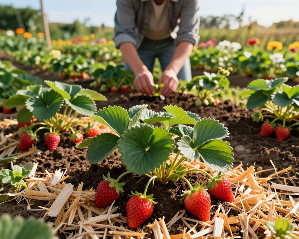 Erdbeerpflanzen Nährstoffe Neupflanzung