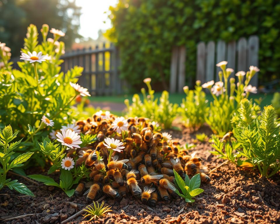 Erdbienen im Garten