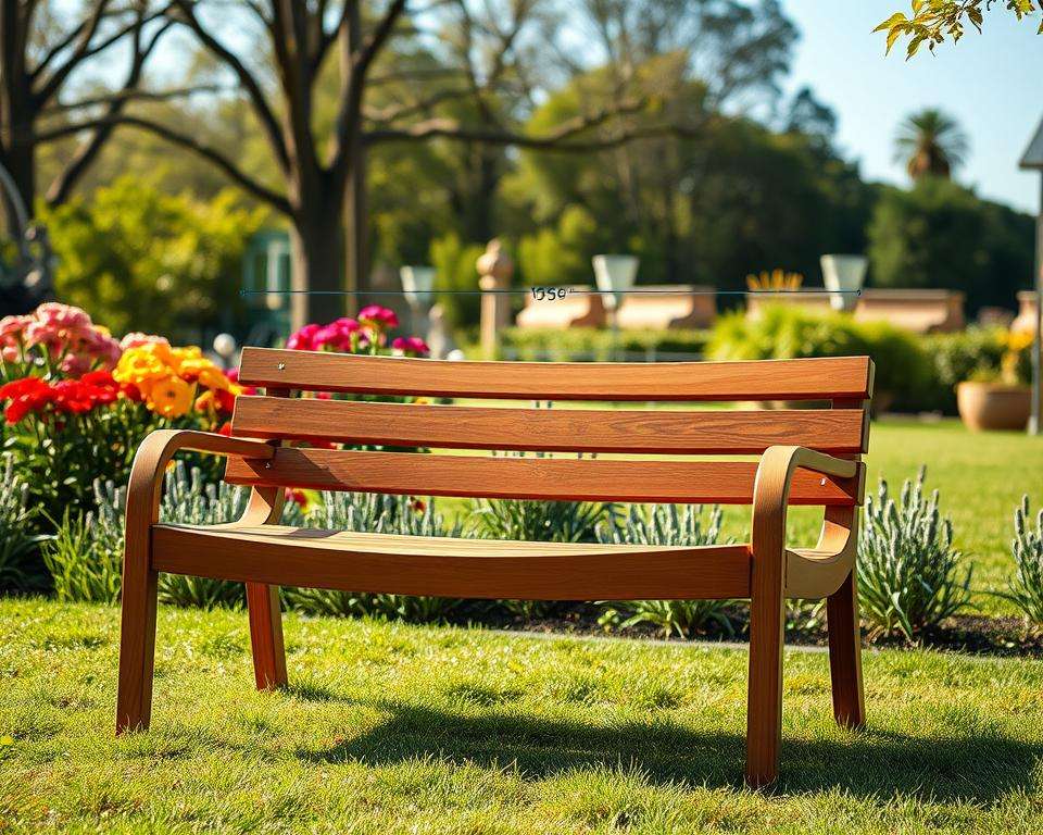 Ergonomische Gartenbank Maße