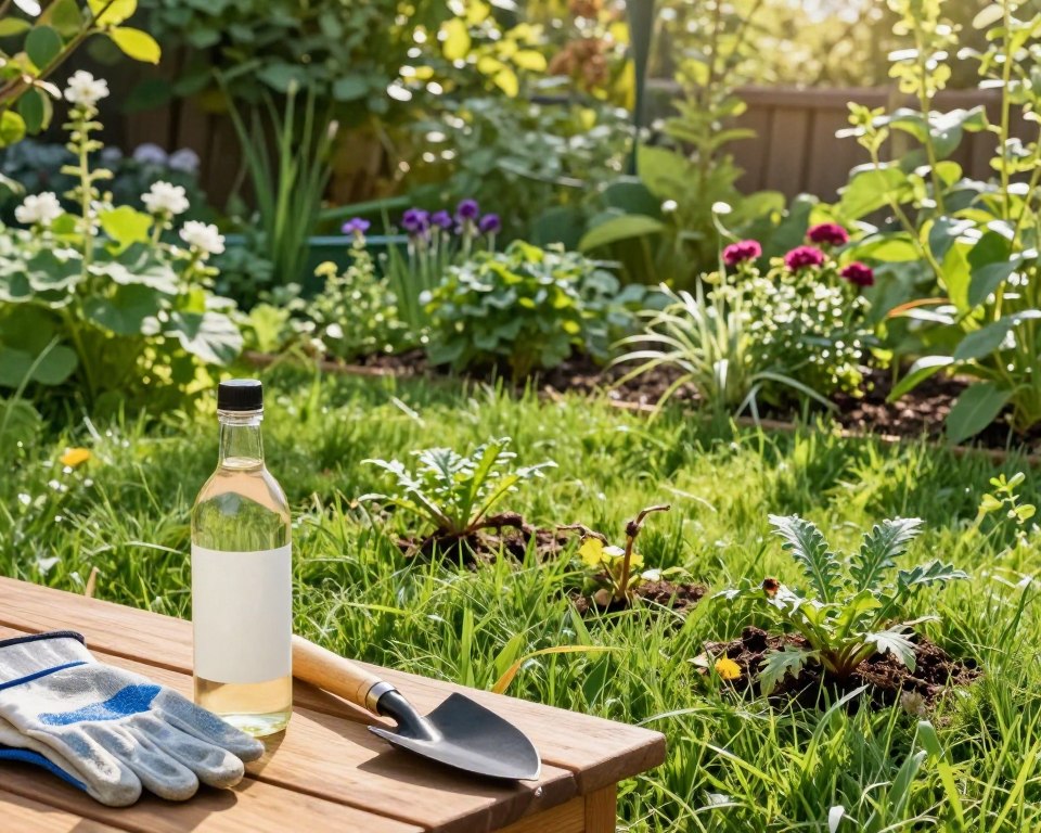 Essig Unkraut Ausnahmen im Garten