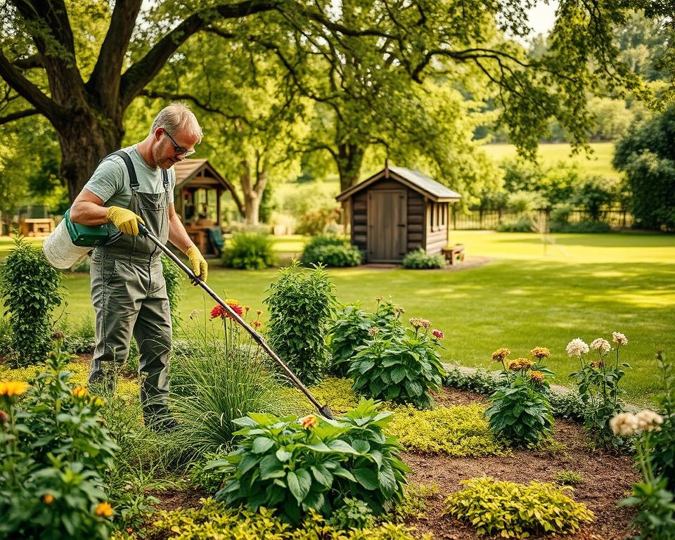 Essig im Garten Vorsichtsmaßnahmen