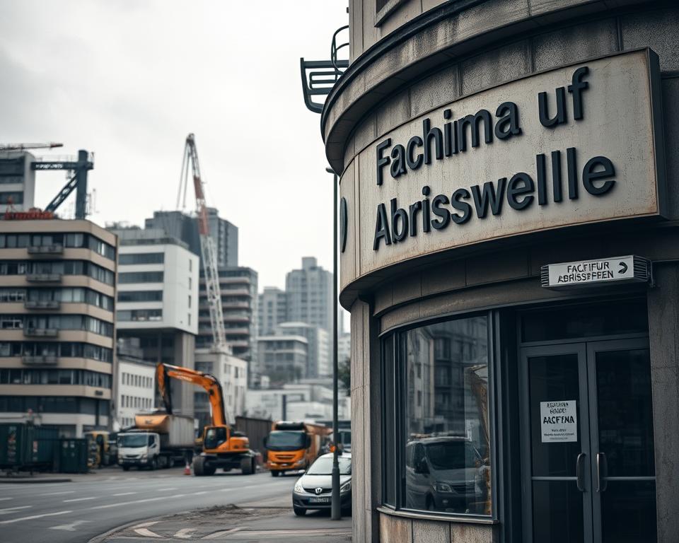 Fachfirma für Abrissarbeiten