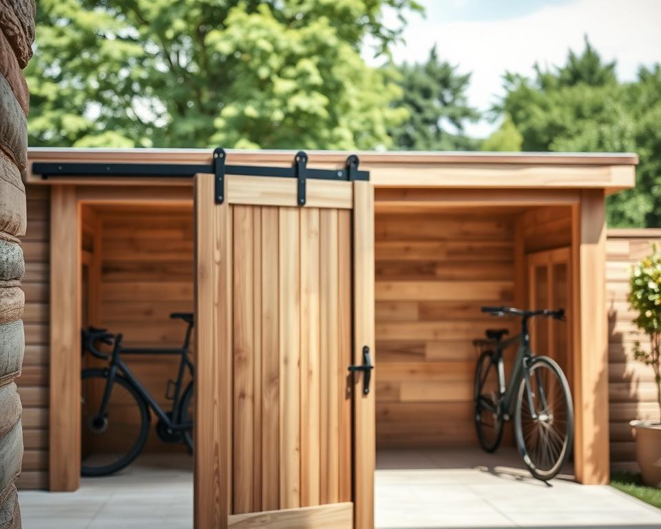 Fahrradgarage Türsystem