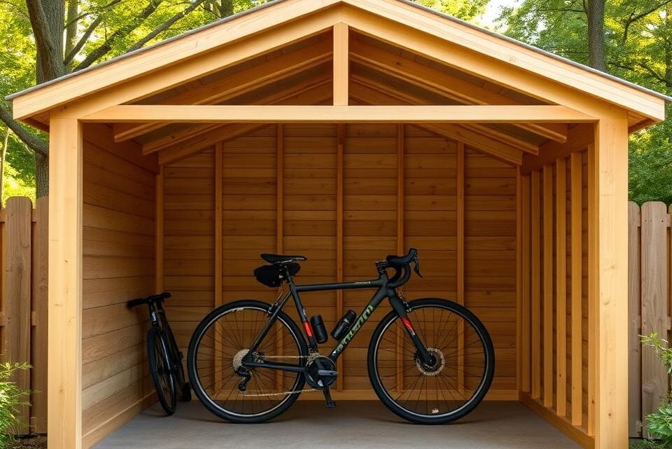 Fahrradgarage aus Holz selber bauen – DIY Anleitung Fahrradgarage aus Holz selber bauen – DIY Anleitung
