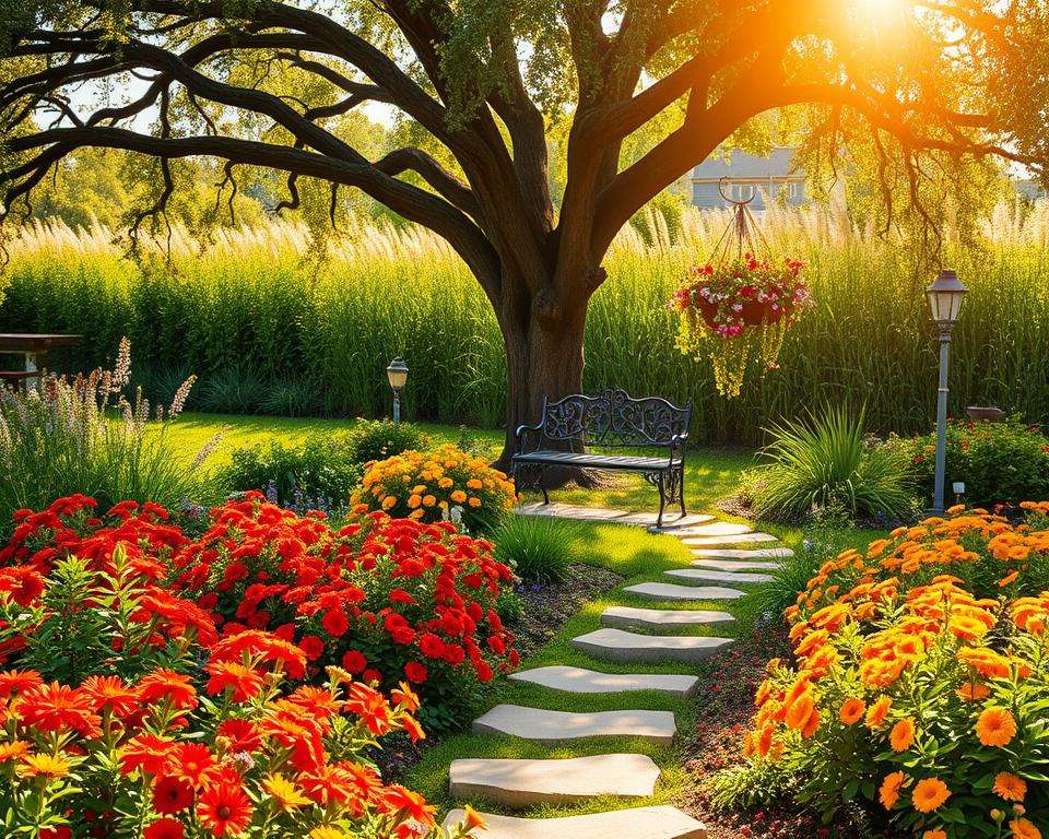 Farbkonzept im sommerlichen Garten Farbkonzept im sommerlichen Garten