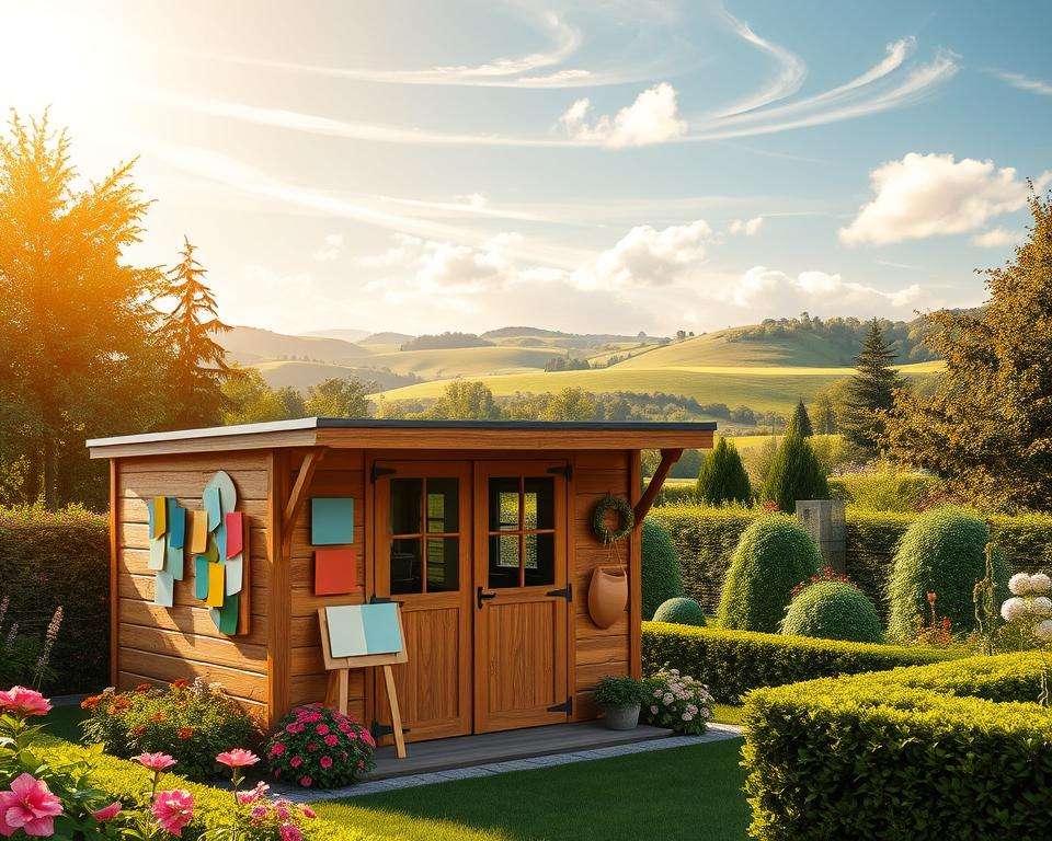 Farbmengenberechnung für Gartenhaus