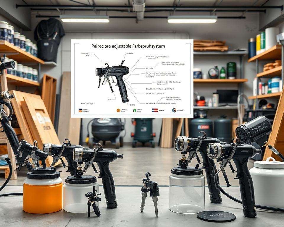 Farbsprühsystem Auswahl