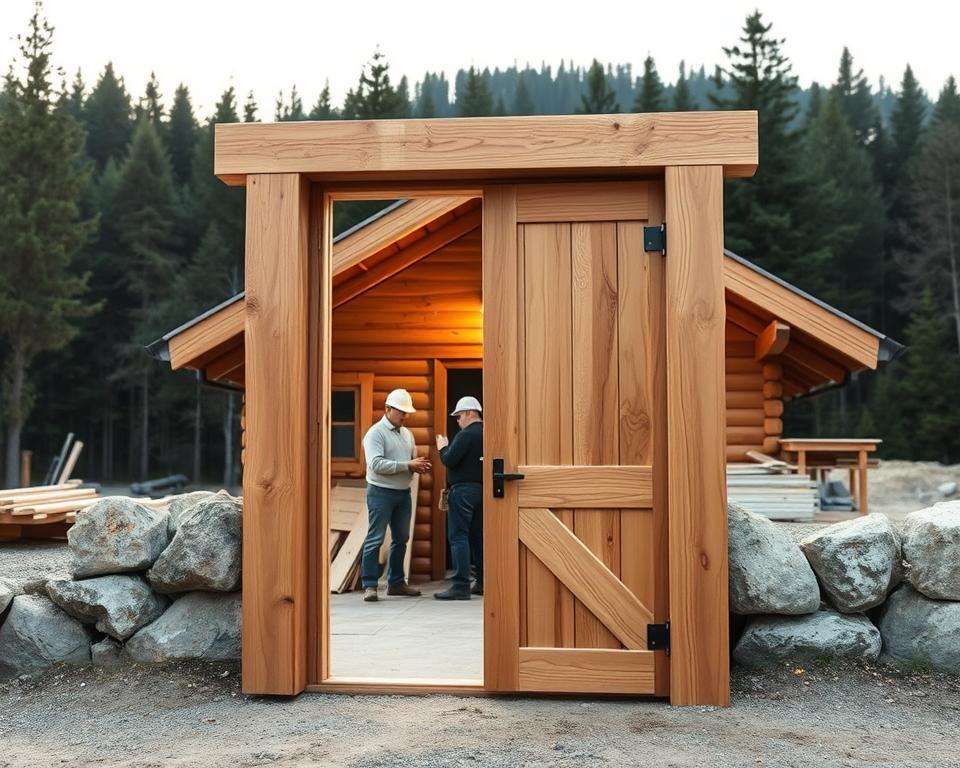 Fehlervermeidung Blockhaustür