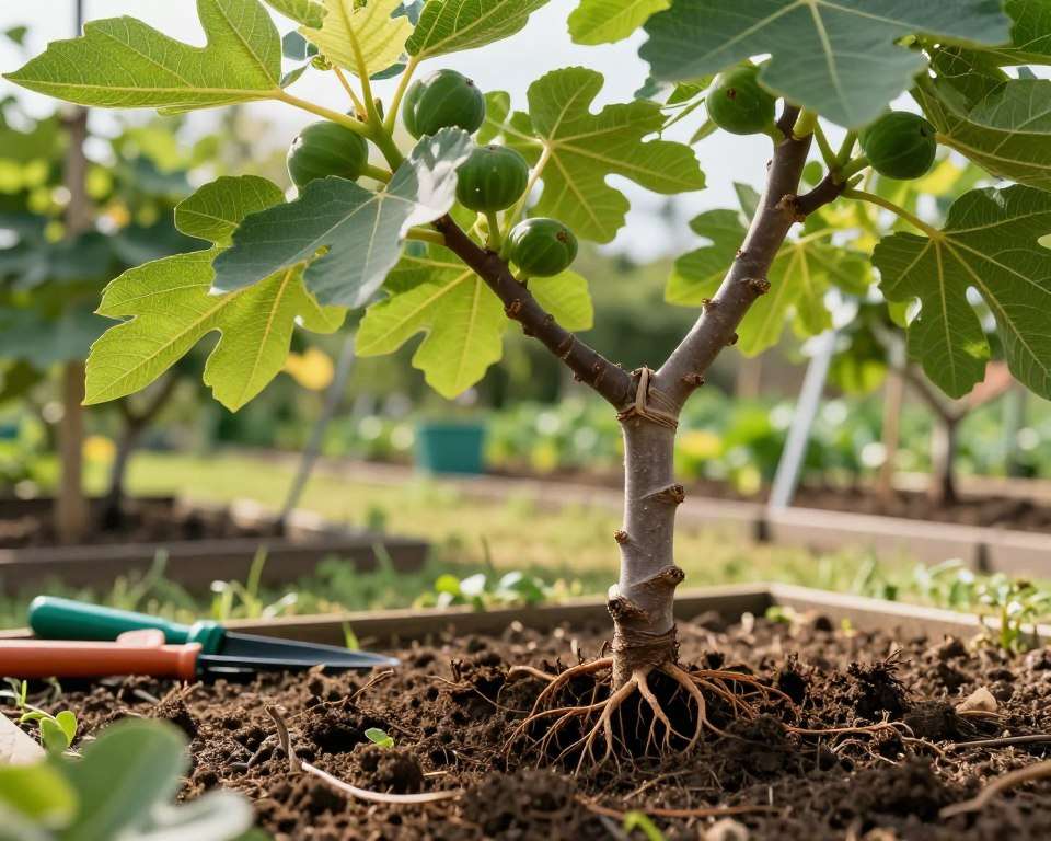 Feigenbaum Vermehrung durch Absenker