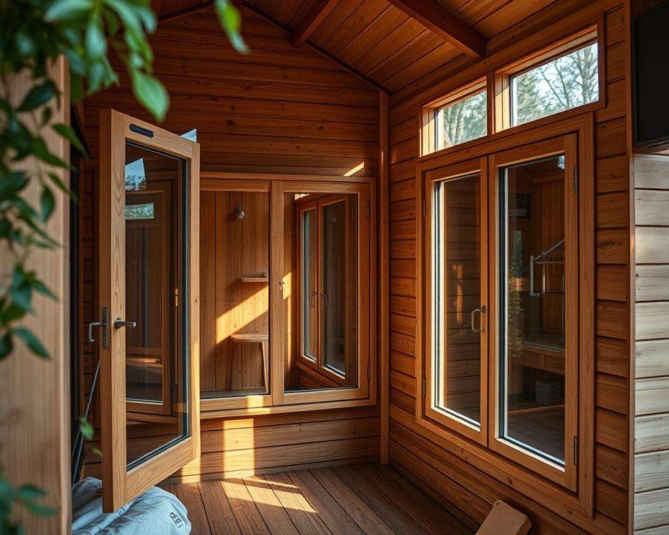 Fenster Einbau Gartenhaus