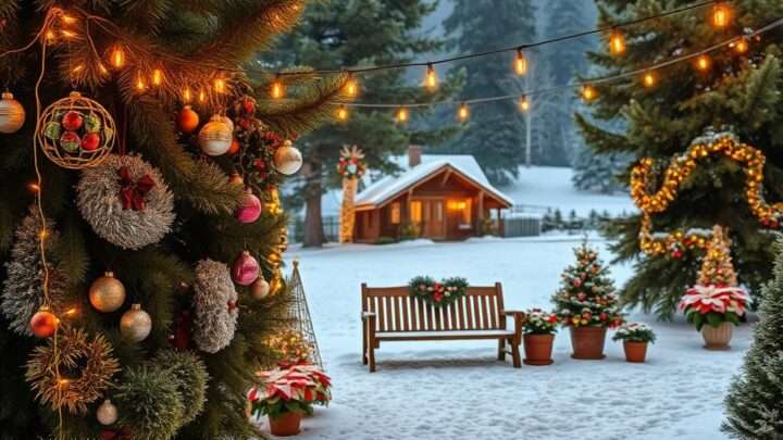 Festliche Deko-Ideen: So schmücken Sie Ihren Garten zu Weihnachten