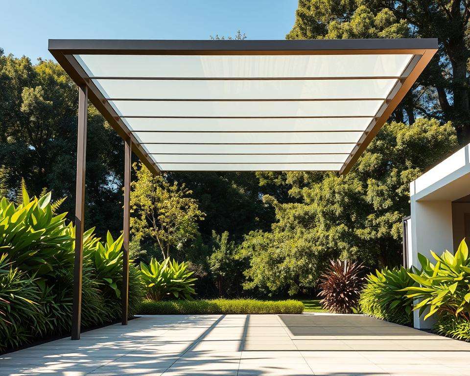 Freistehende Terrassenüberdachung