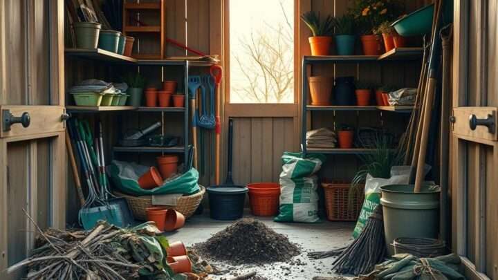 Frühjahrsputz im Schuppen: Tipps für einen aufgeräumten Gartenschuppen