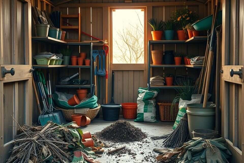 Frühjahrsputz im Schuppen: Tipps für einen aufgeräumten Gartenschuppen