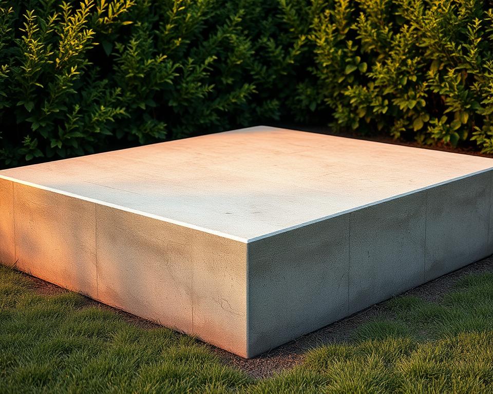 Fundament Außenküche Bodenplatte