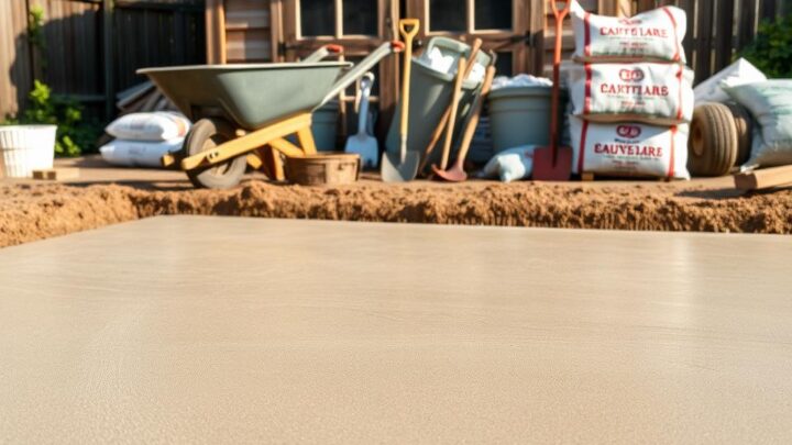 Fundament Beton mischen fürs Gartenhaus – Anleitung