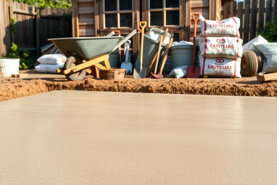 Fundament Beton mischen fürs Gartenhaus – Anleitung Fundament Beton mischen fürs Gartenhaus – Anleitung