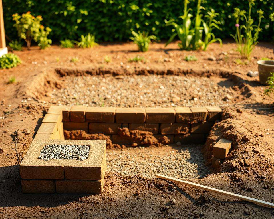 Fundament Bodenvorbereitung Gartenhaus
