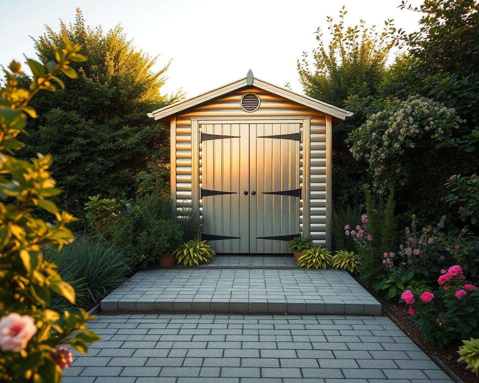 Fundament Garten Metallschuppen Standortwahl