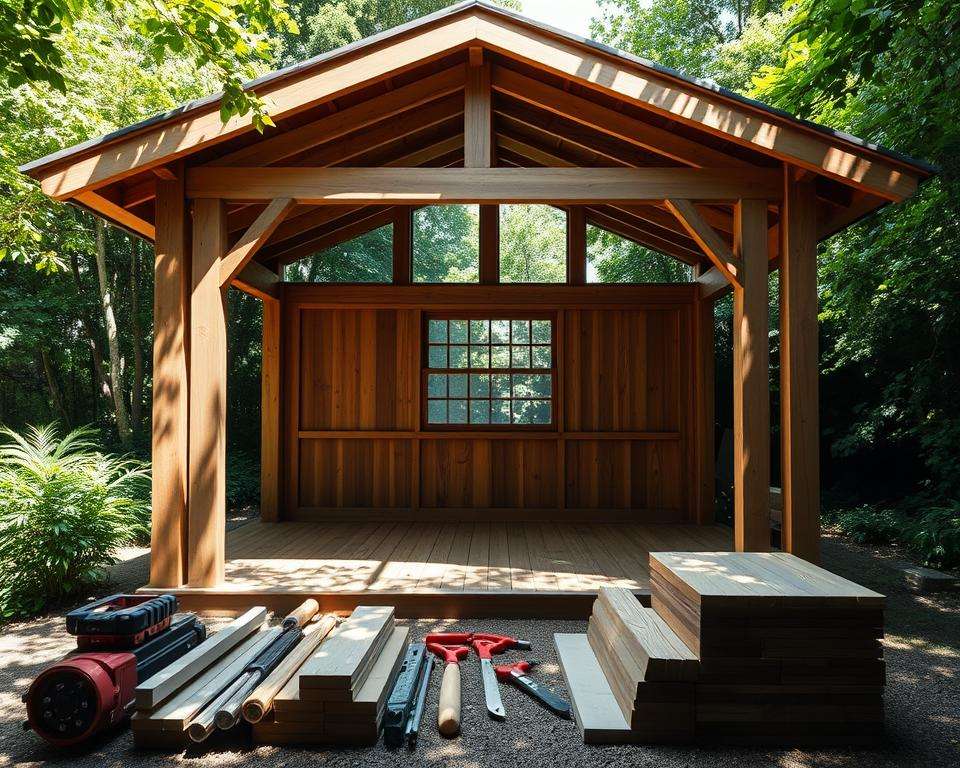 Fundament Gartenhaus Bau
