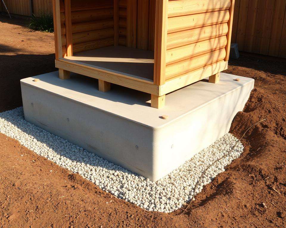 Fundament Gartenhaus Untergrund