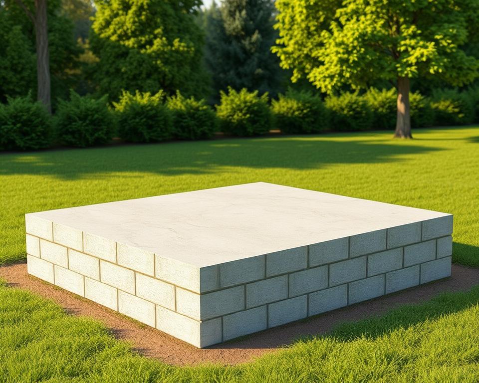 Fundament Gerätehaus Planung