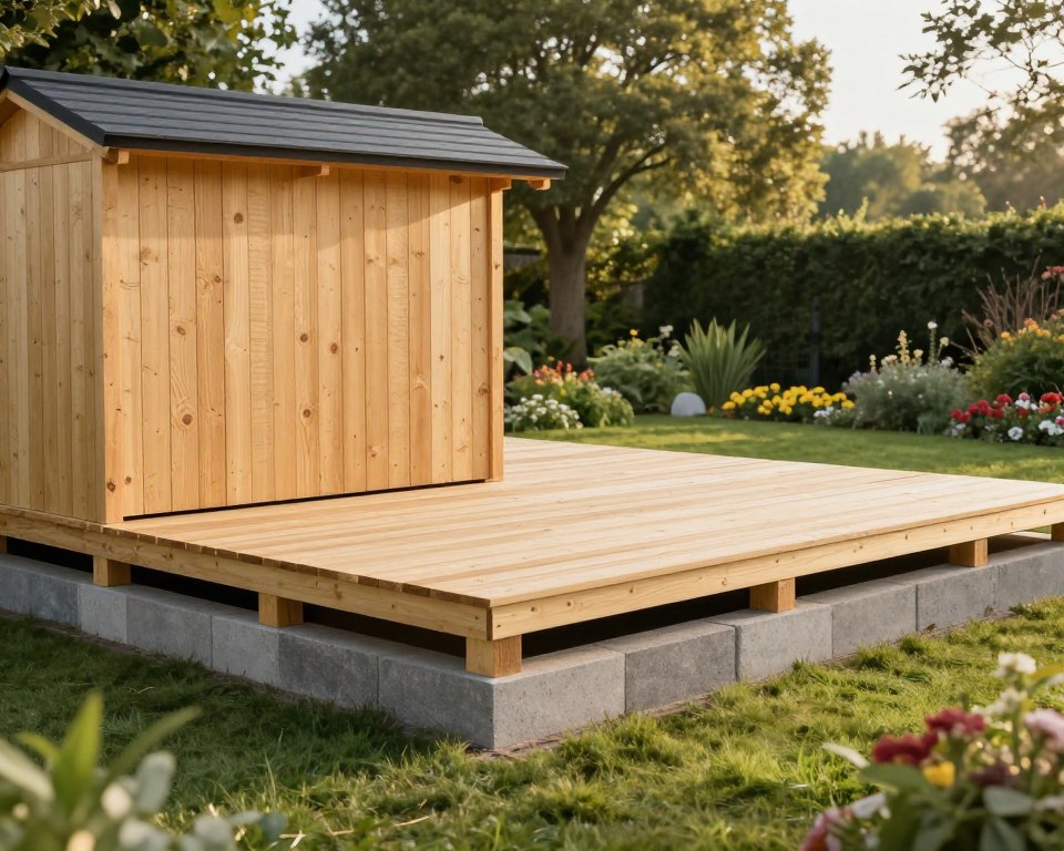 Fundament WPC Gartenhaus Fundament WPC Gartenhaus
