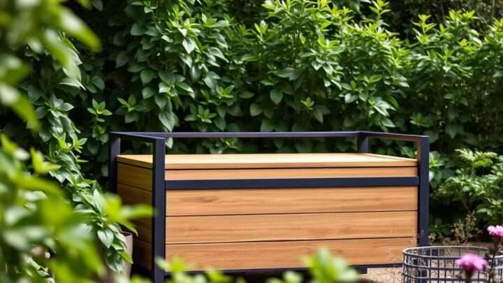 Garten-Aufbewahrungsbank