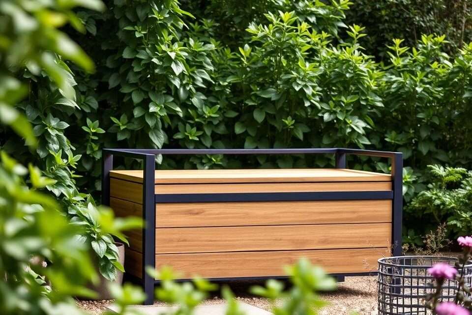 Garten-Aufbewahrungsbank