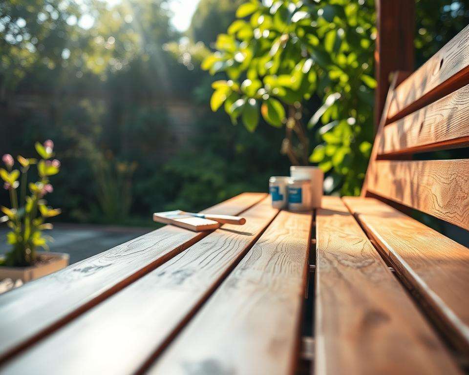 Gartenbank Holzschutz Oberflächenbehandlung