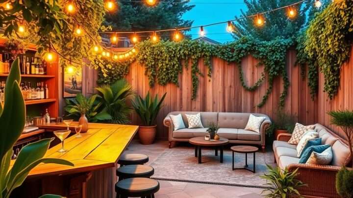 Gartenbar-Ideen für Partys und entspanntes Beisammensein