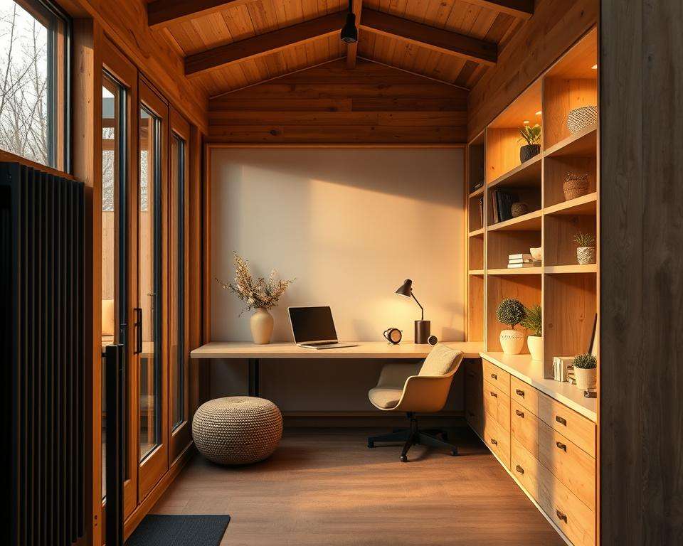 Gartenbüro Isolierung Heizung