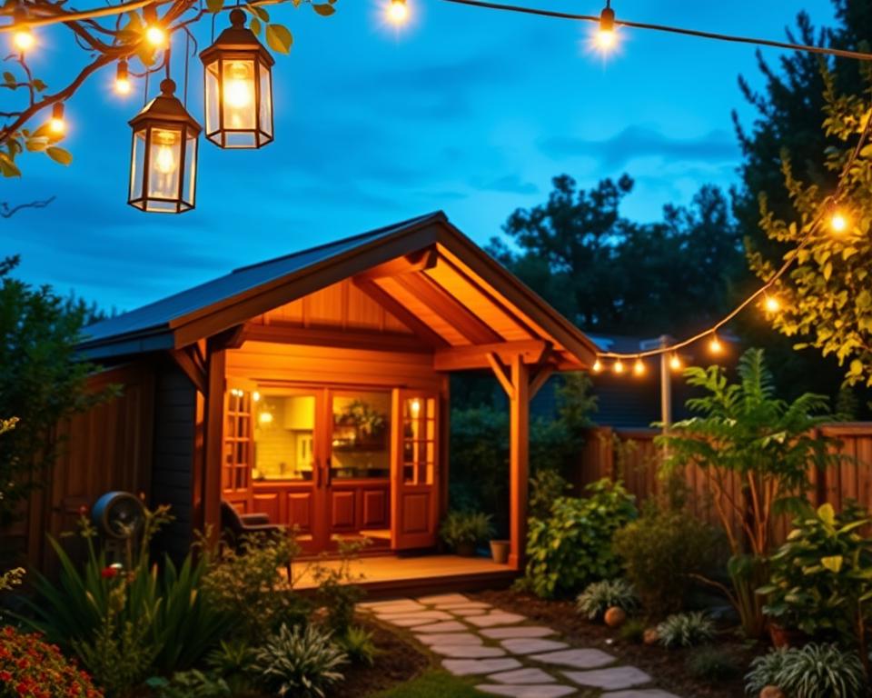 Gartenhaus Beleuchtung Konzepte