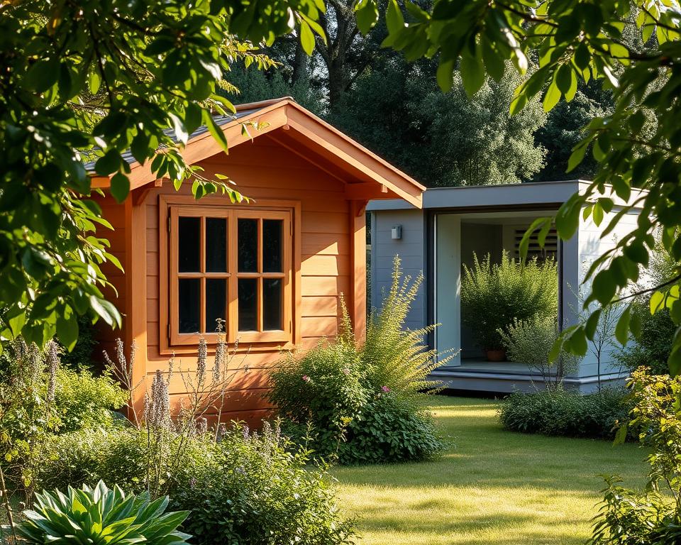 Gartenhaus Farbgestaltung Vergleich