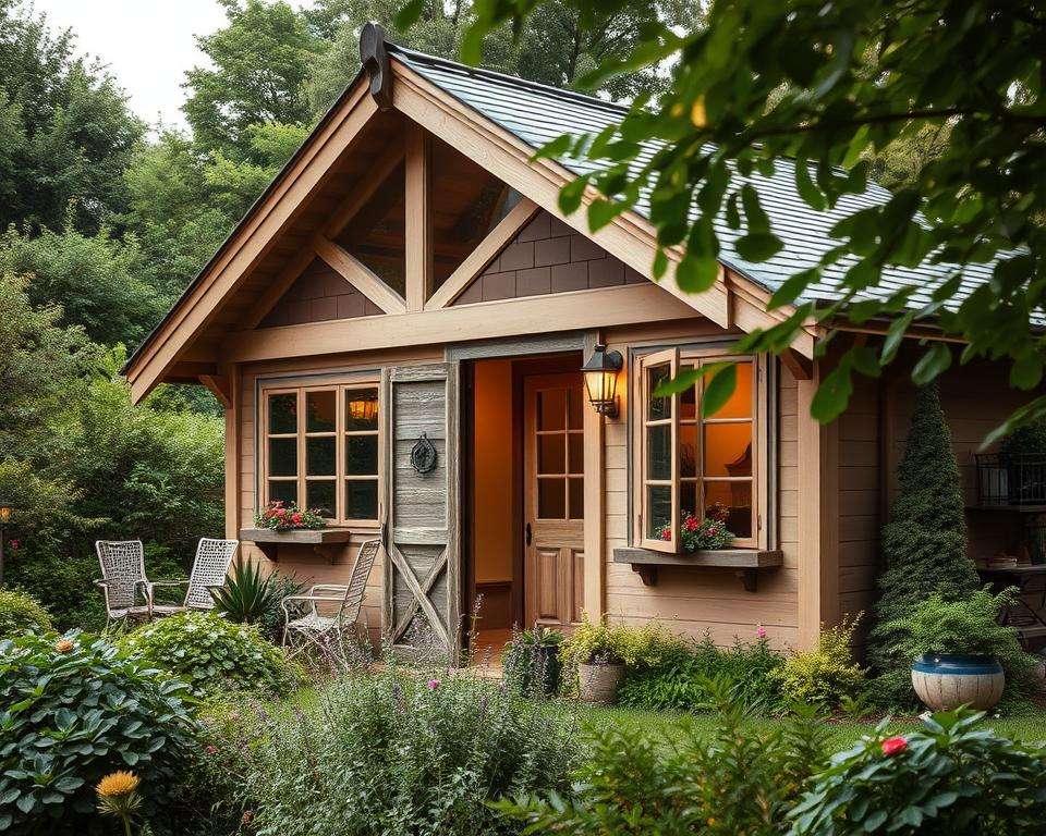 Gartenhaus Farbgestaltung