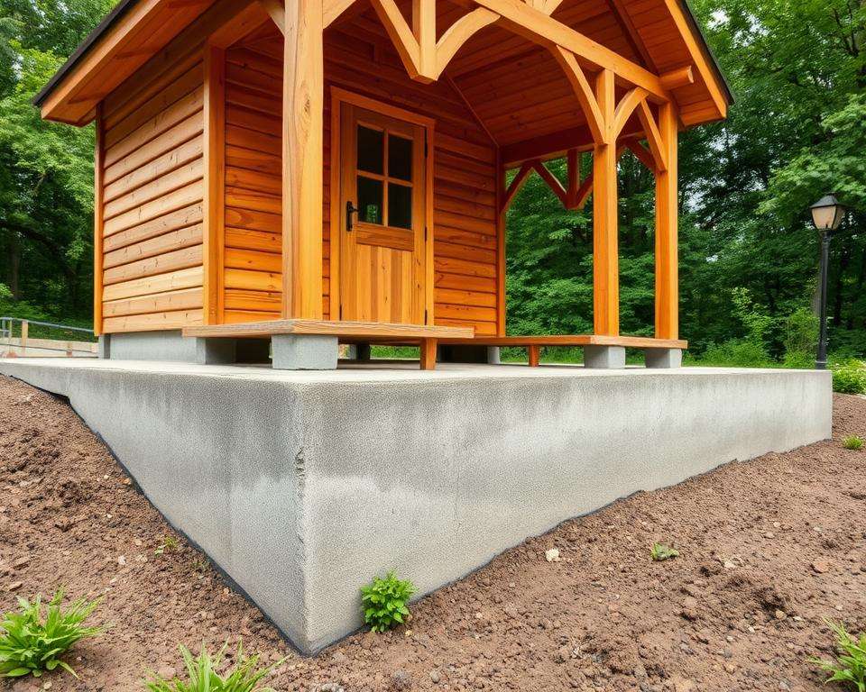 Gartenhaus Fundament Stabilität