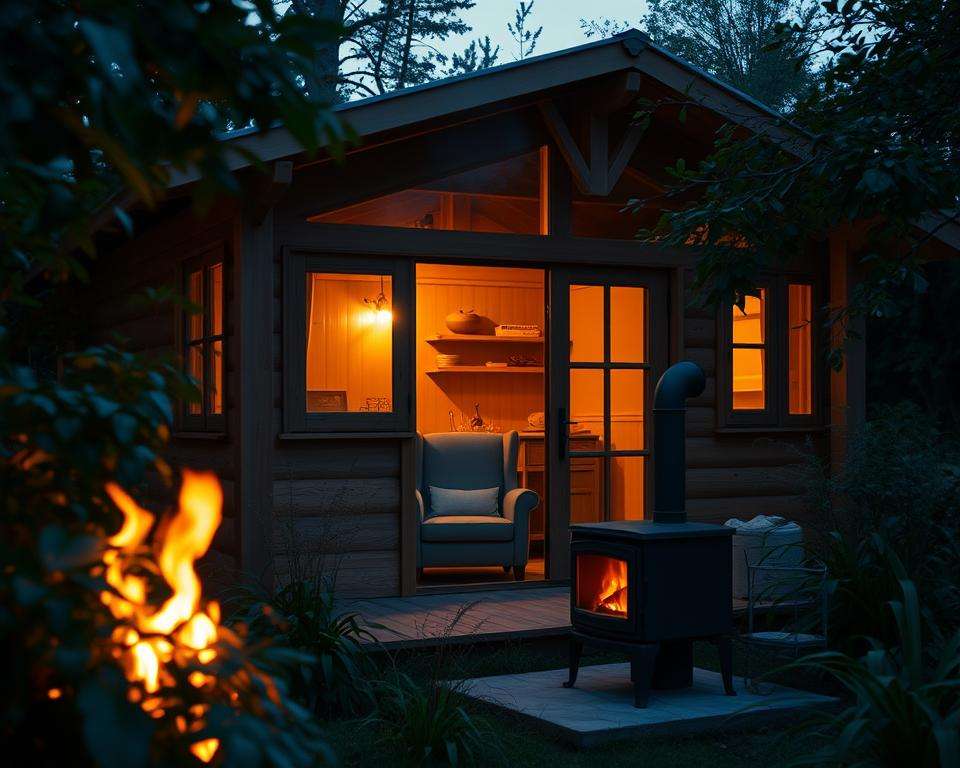 Gartenhaus Heizung ohne Strom