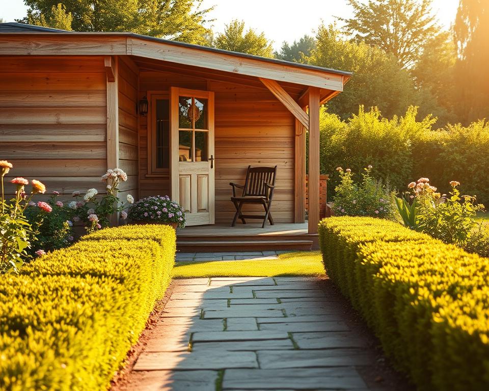 Gartenhaus Oberflächenbehandlung