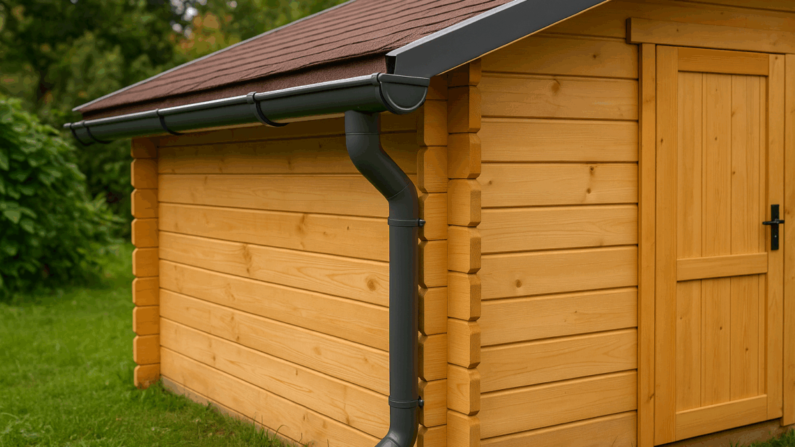 Gartenhaus mit Regenrinne ausstatten: Tipps und Tricks für optimalen Schutz