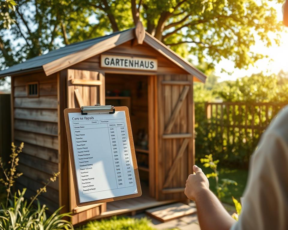 Gartenhaus Reparaturkosten Überblick