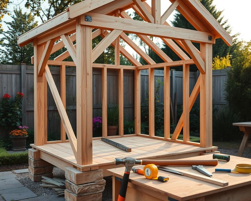 Gartenhaus Unterkonstruktion Gartenhaus Unterkonstruktion