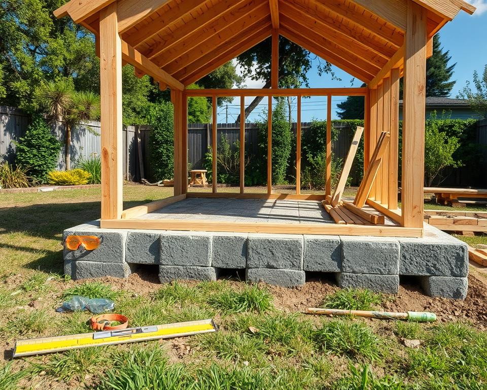 Gartenhaus Unterkonstruktion Gartenhaus Unterkonstruktion