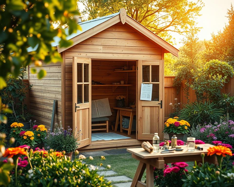 Gartenhaus erweitern Planungsprozess