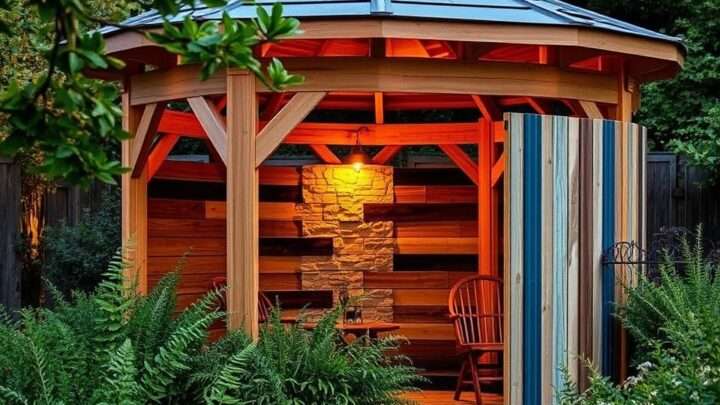 Gartenhaus verkleiden: die besten Materialien