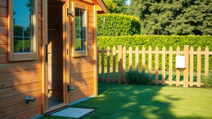Gartenhaus vor Einbruch / Diebstahl schützen – So geht’s