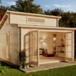 Gartenhaus Lausitz-40 ISO mit Falttür|4x4m|Rabatt:25%