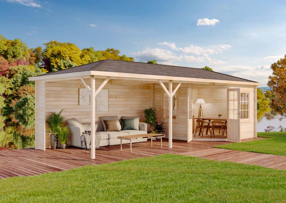 Gartenhaus Modell Mississippi - 40|8x3m