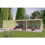 Gartenhaus Modell QB-Line 12,60 m² + 600 cm Anbau| Rabatt: 26%